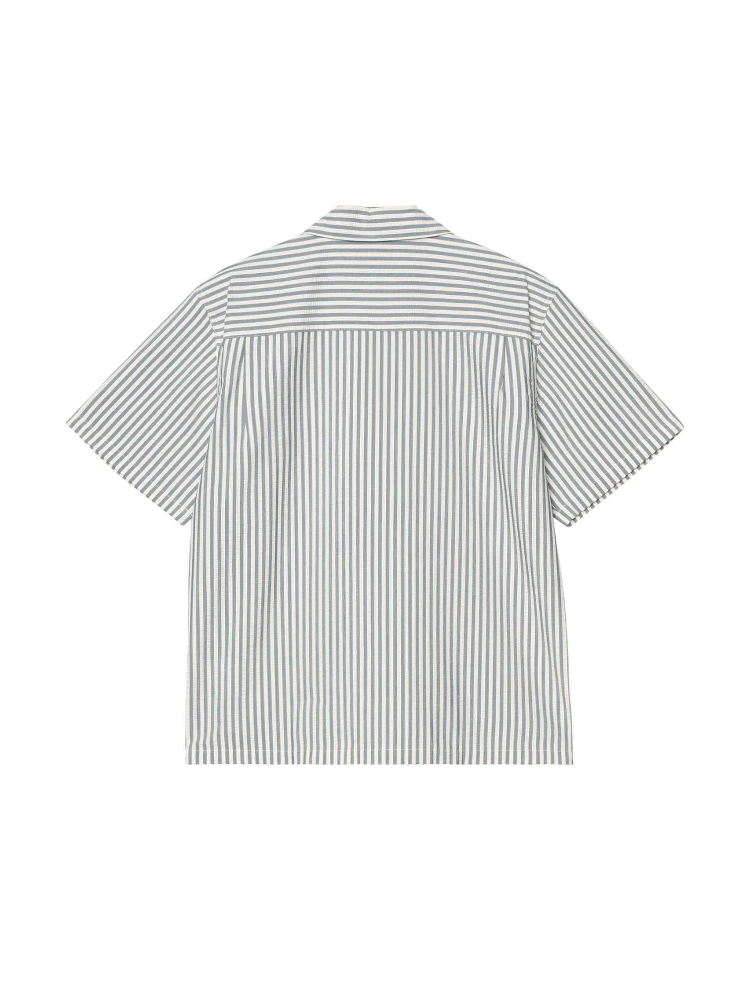 CARHARTT WIP Carhartt Wip S/S Leavel Shirt camicia maniche corte a righe - Leavel Stripe/ Blue River - 2