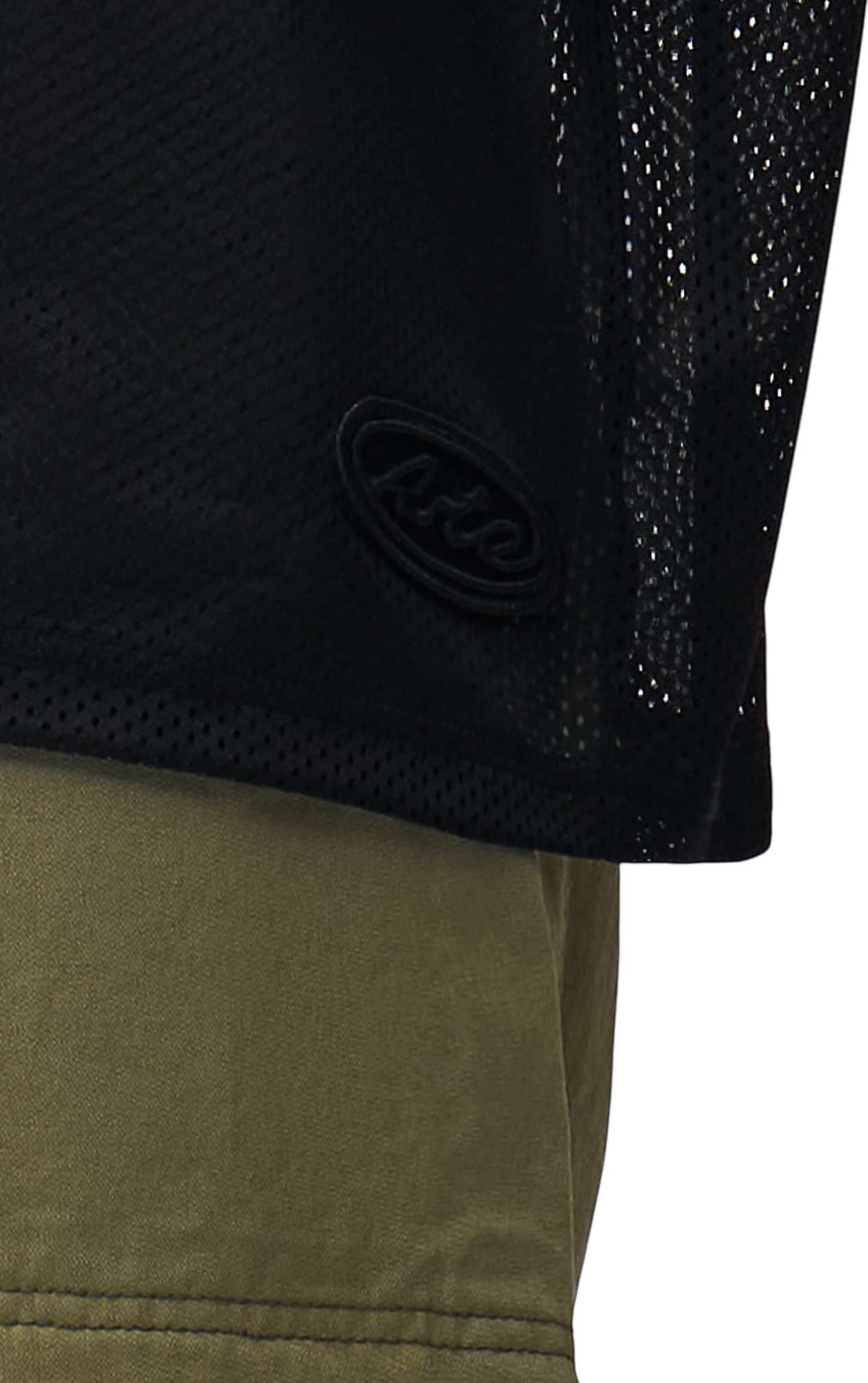 ARTE ANTWERP Arte Antwerp Multi Mesh T-shirt in mesh a rete maniche corte con scolllo a V - Black - 7