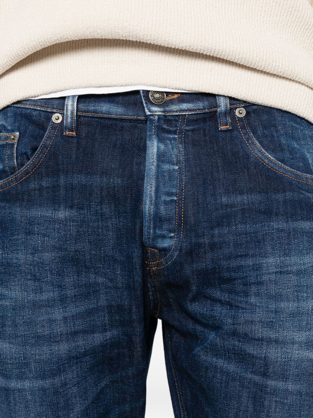 DONDUP dondup jeans blu uomo con risvolto - 4