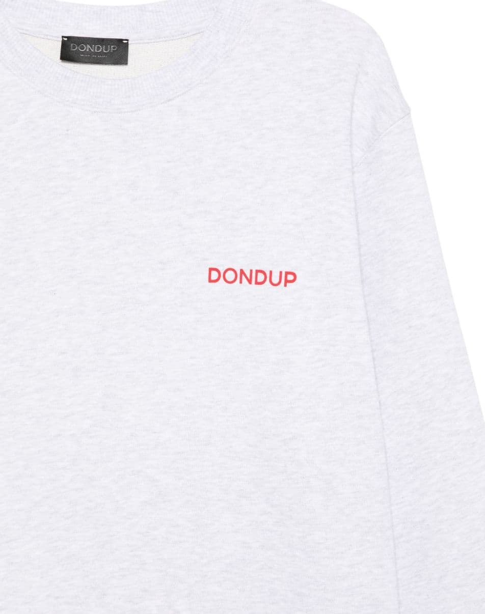 DONDUP dondup felpa grigio uomo micro logo - 3