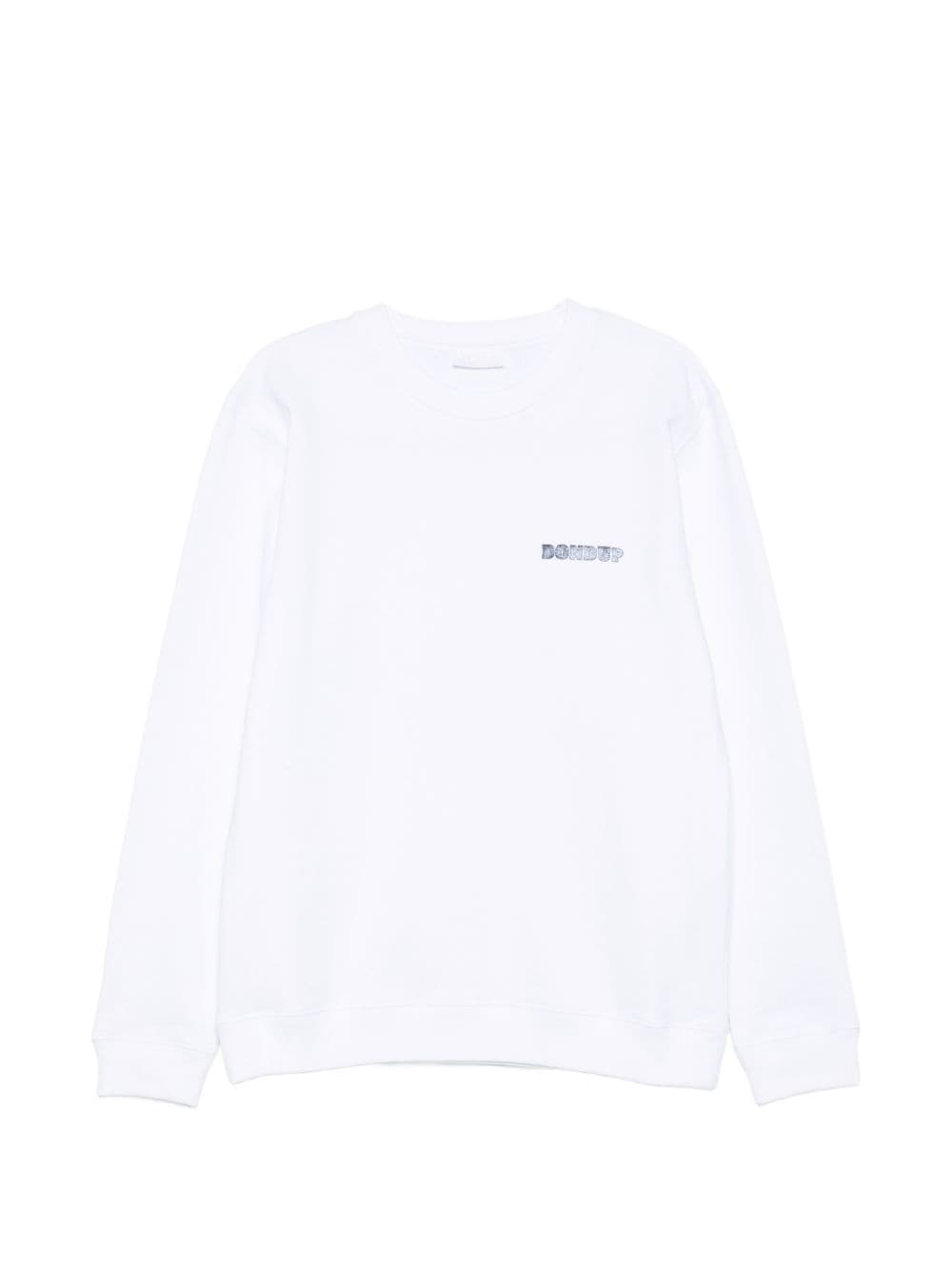 DONDUP dondup felpa bianco uomo girocollo - 4