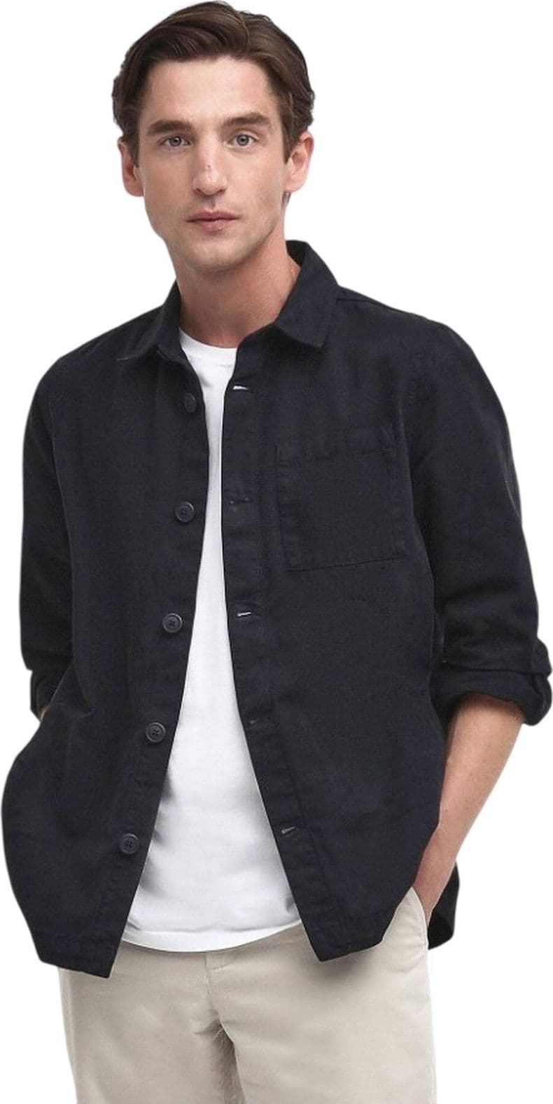 BARBOUR INTERNATIONAL giacche uomo barbour international - washed overshirt - blu - 2