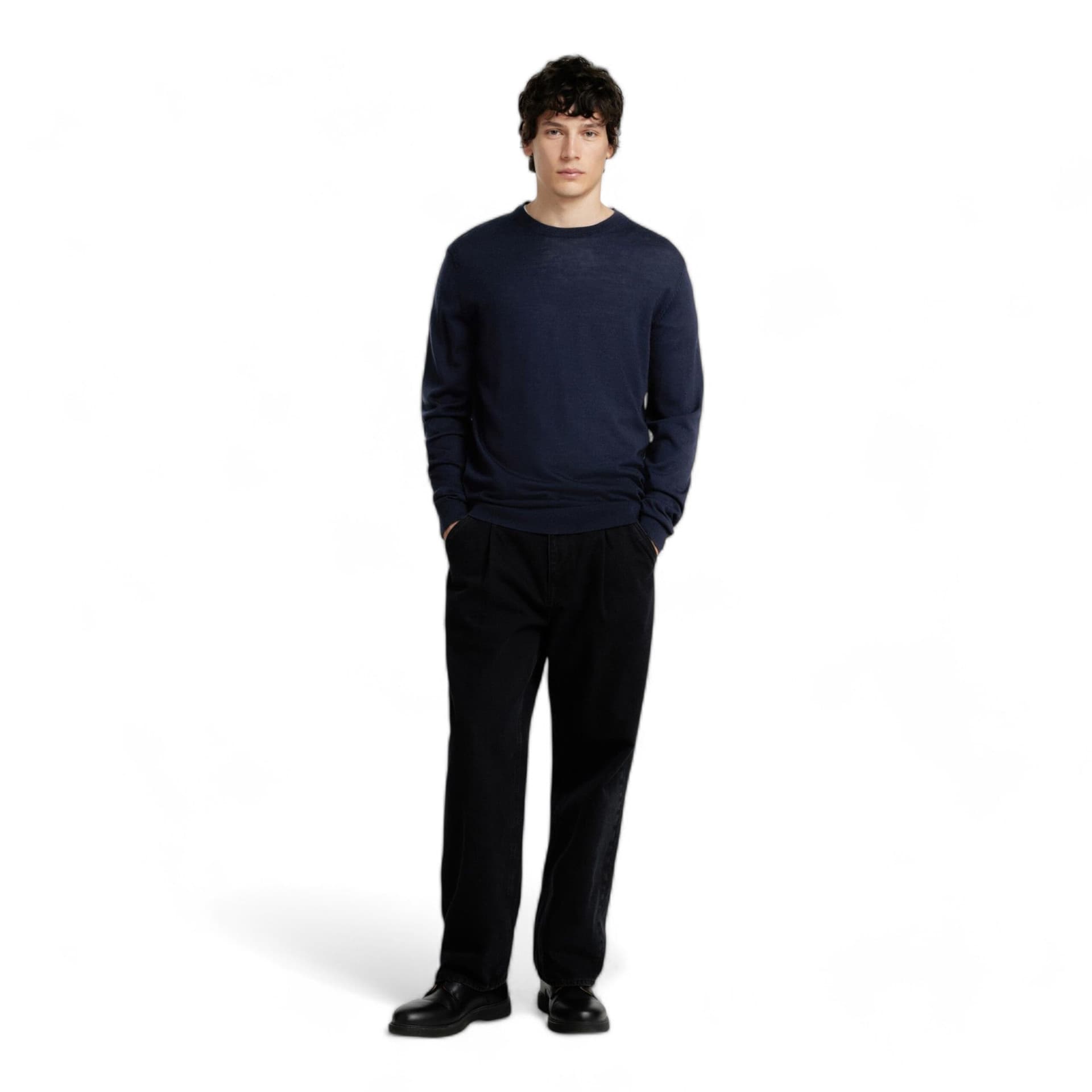 SELECTED HOMME selected homme slhtray ls knit merino crew neck noos - 4