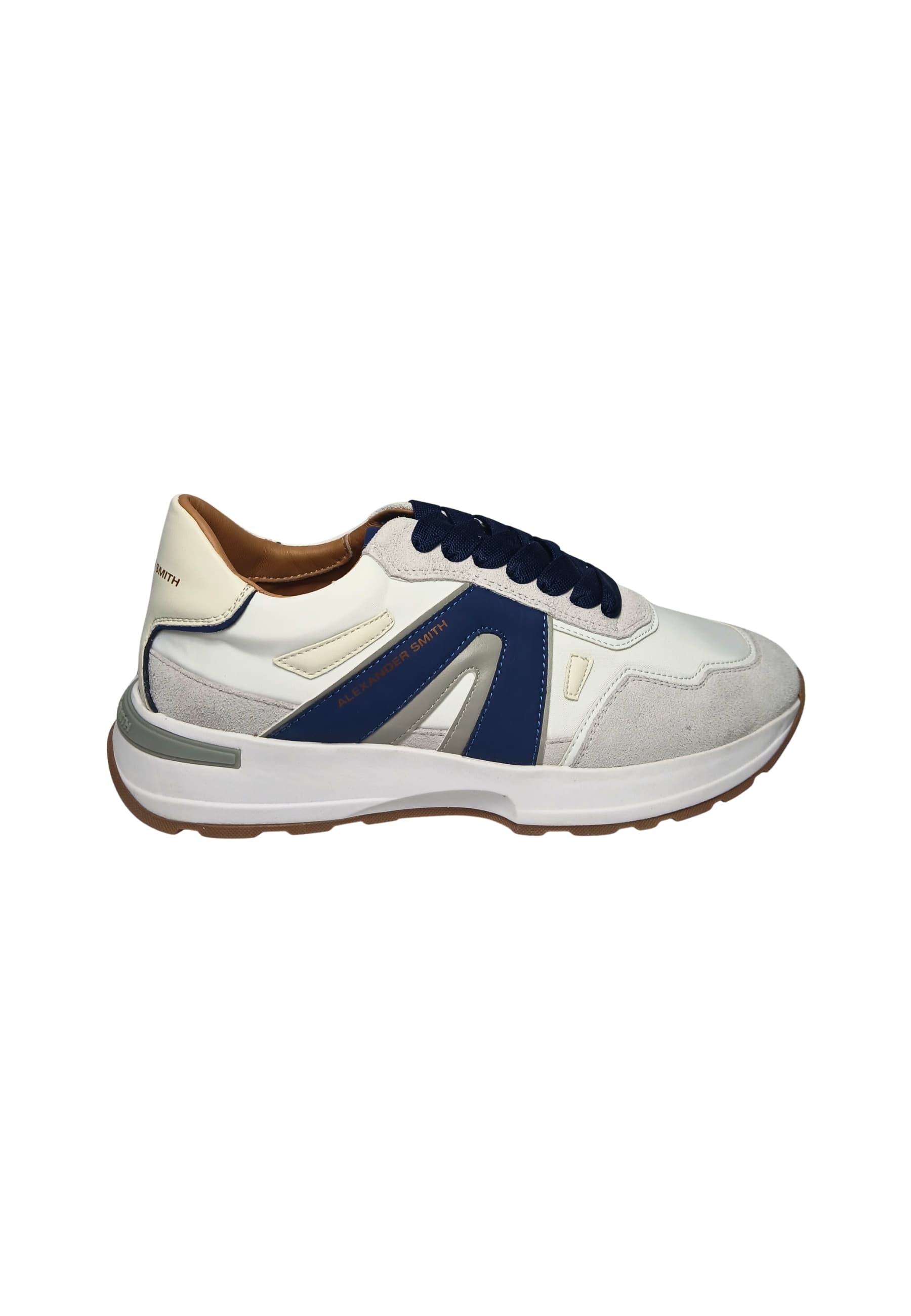 ALEXANDER SMITH asbblpm-3343-wbl Alexander Smith Uomo Pelle Grigio - 6