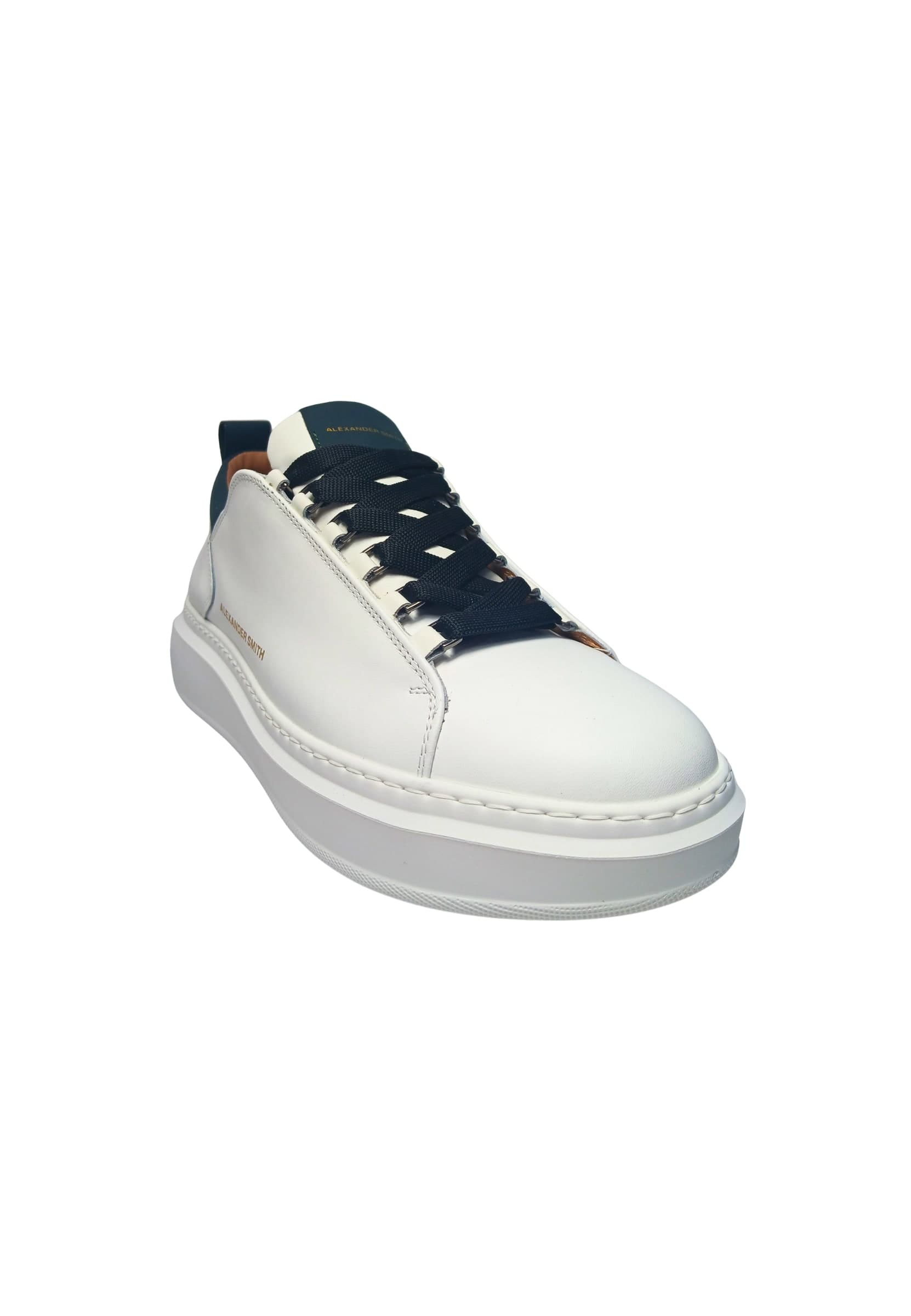 ALEXANDER SMITH asbcwym-2264-wdg Alexander Smith Uomo Pelle Bianco - 2