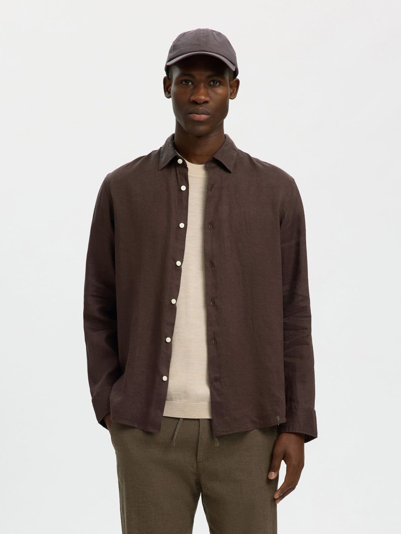 SELECTED Shirt Uomo Selected SLMREGCLAUS KYLIAN LINEN - 2