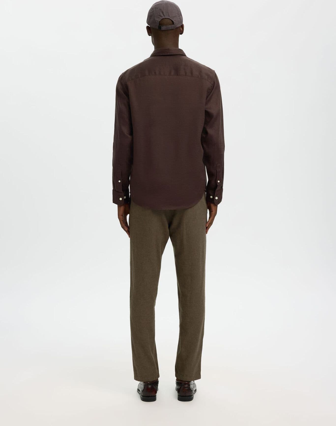 SELECTED Shirt Uomo Selected SLMREGCLAUS KYLIAN LINEN - 3