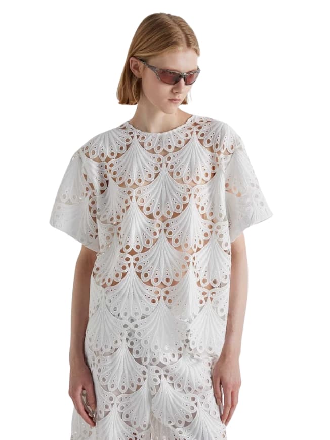 MEIMEIJ BLUSA Donna  PIZZO MACRAME' - 4