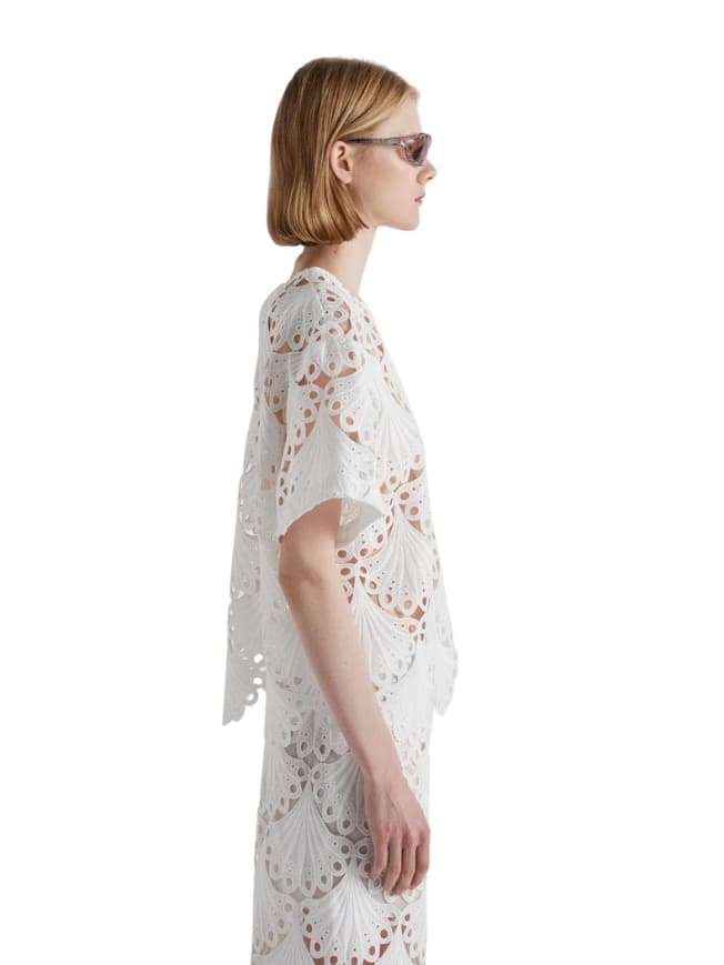 MEIMEIJ BLUSA Donna  PIZZO MACRAME' - 2