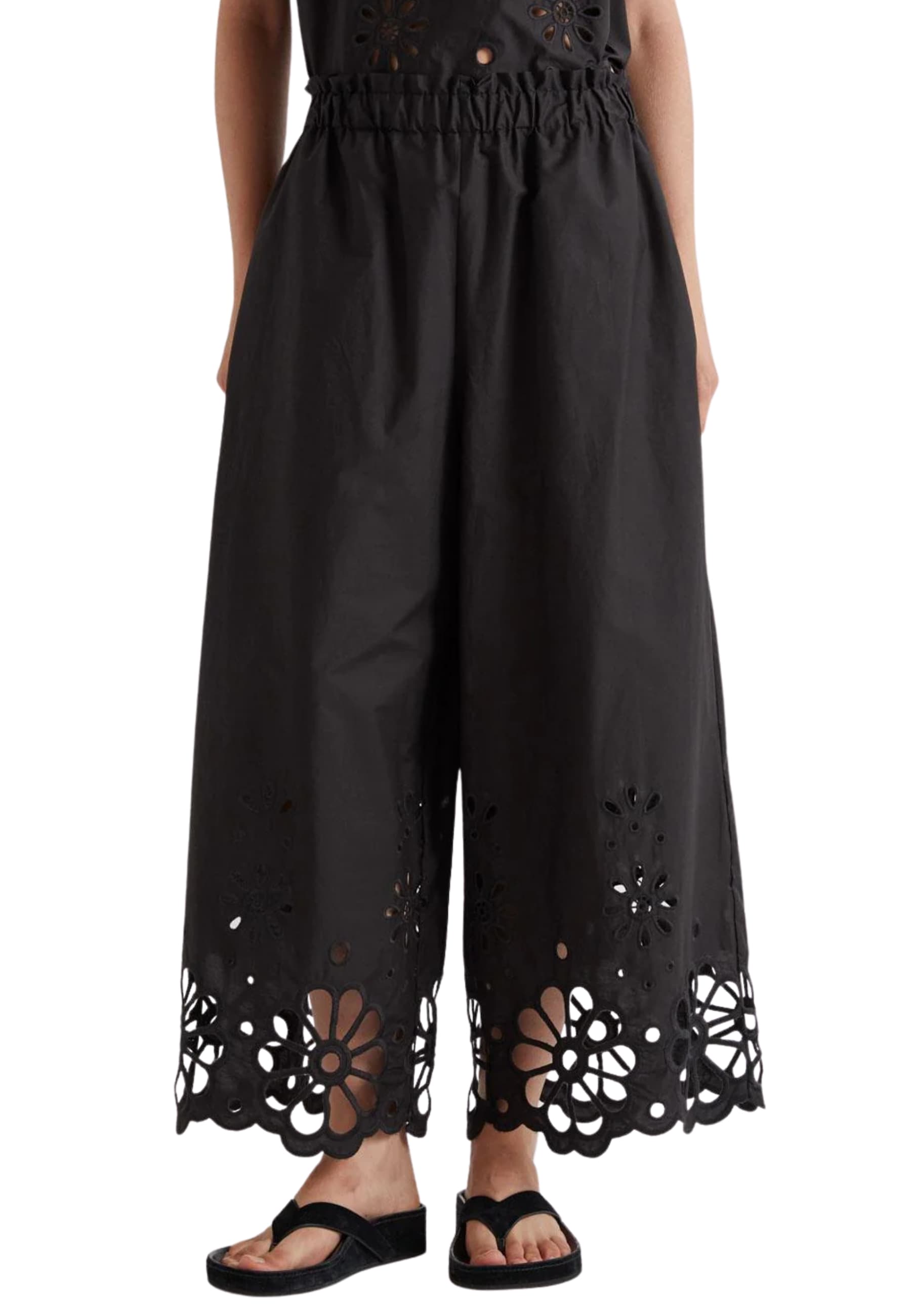 MEIMEIJ PANTALONE Donna  CON GRECA IN MACRAME - 4
