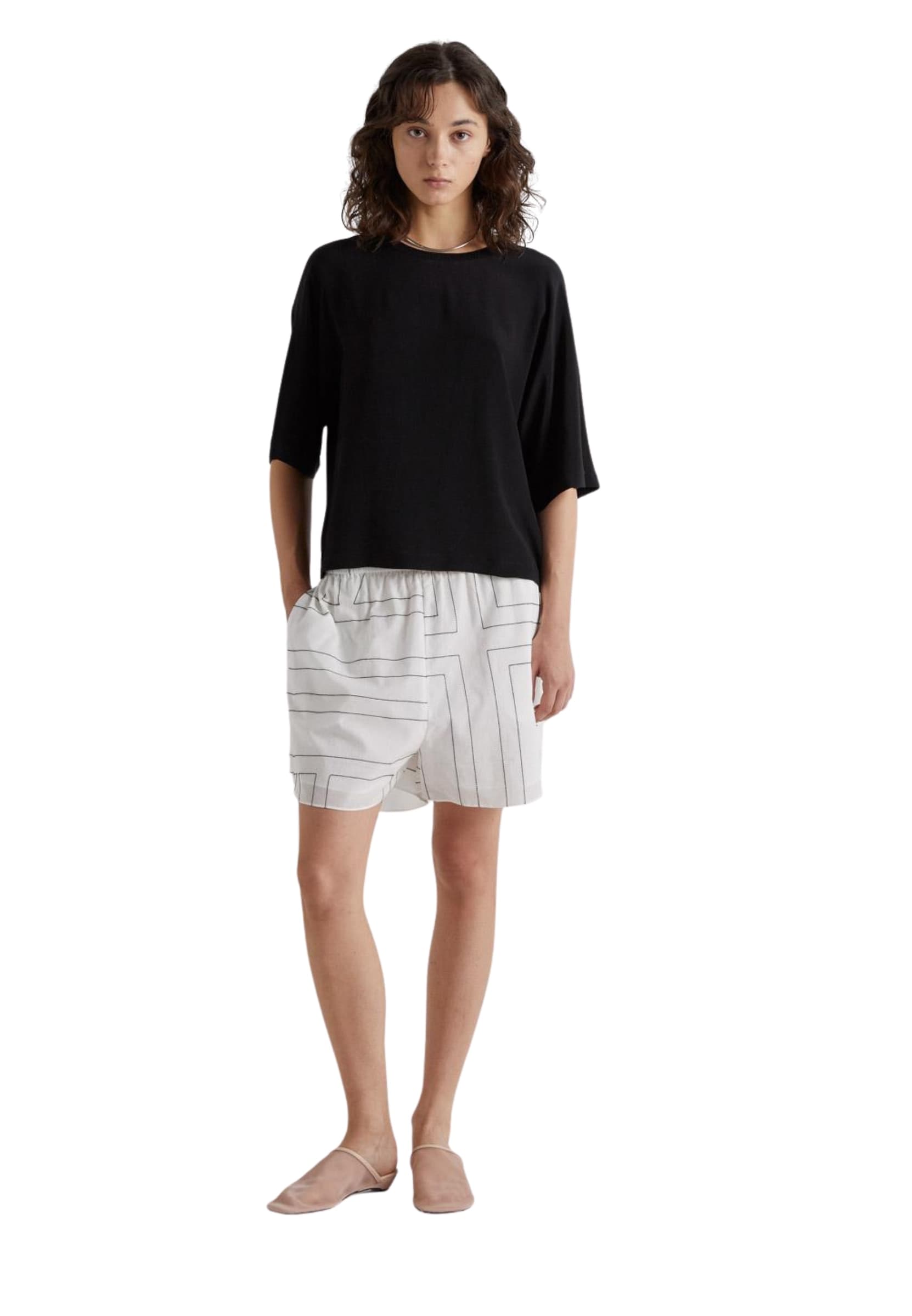 MEIMEIJ SHORTS Donna  CON IMPUNTURA NERA - 2