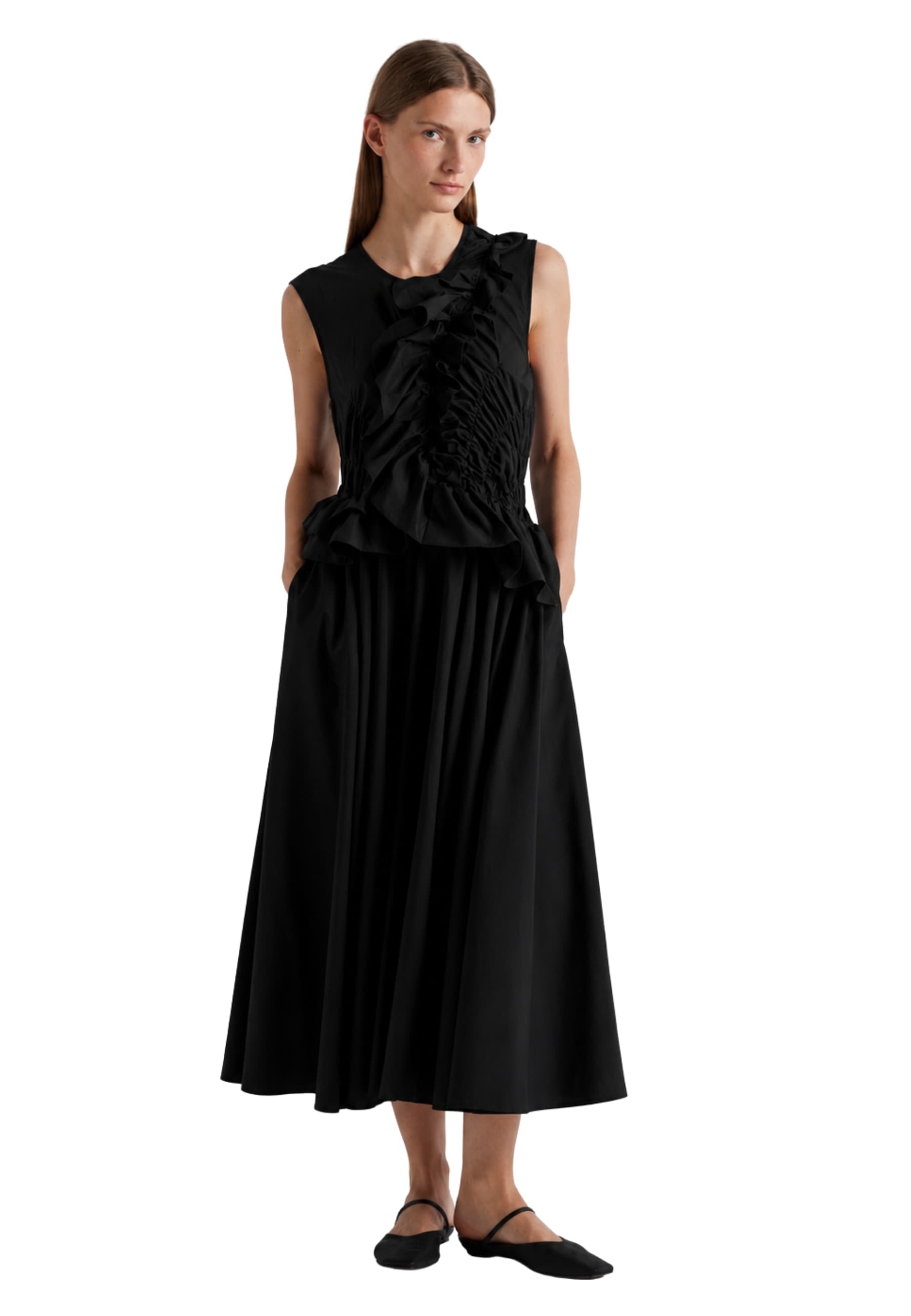 MEIMEIJ ABITO CON ROUGE Donna  Nero Cotone Primavera/Estate 2026 M6EA50-NERO - 4