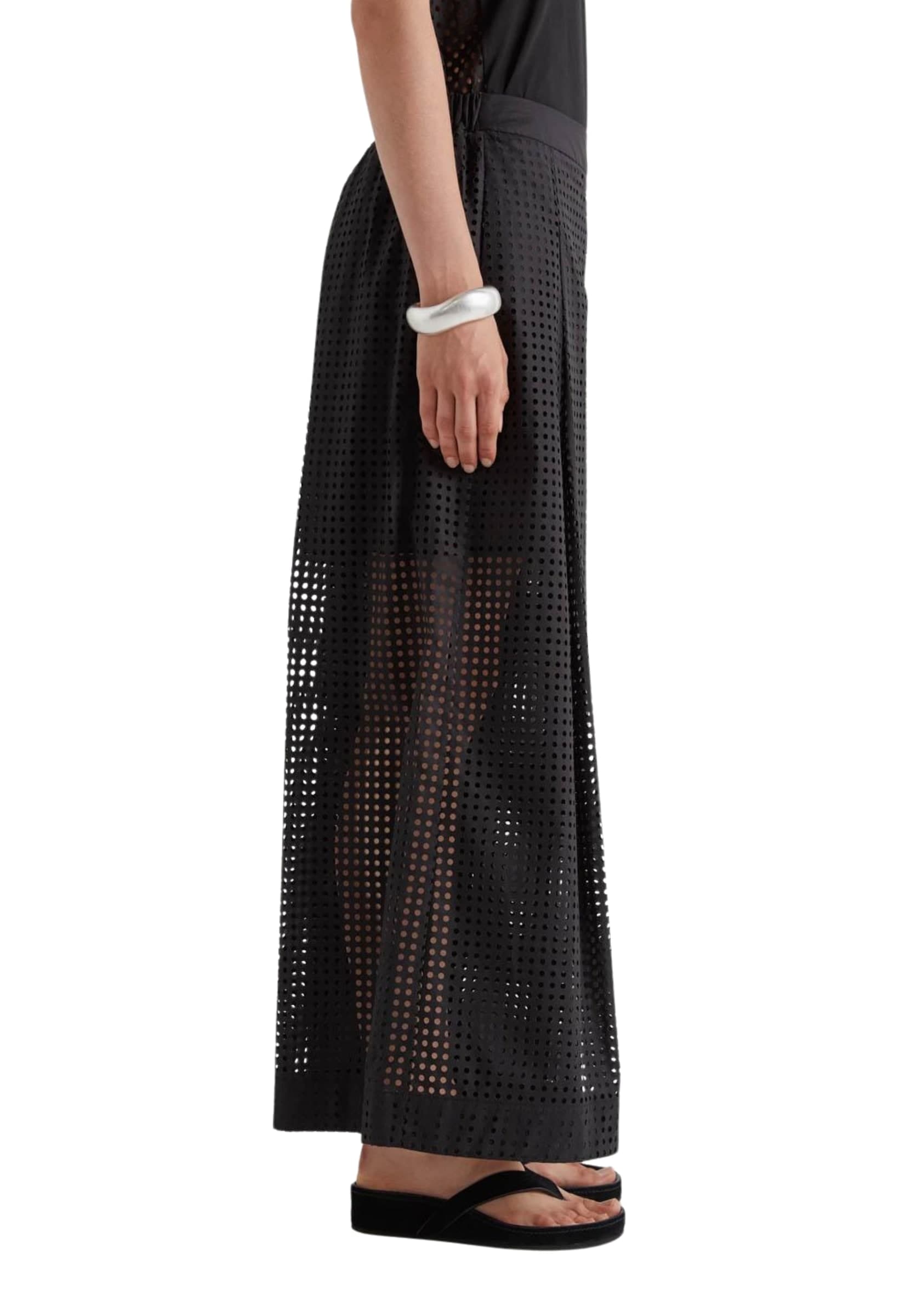 MEIMEIJ PANTALONE TRAFORATO Donna  Nero Primavera/Estate 2026 M6EA37-NERO - 3