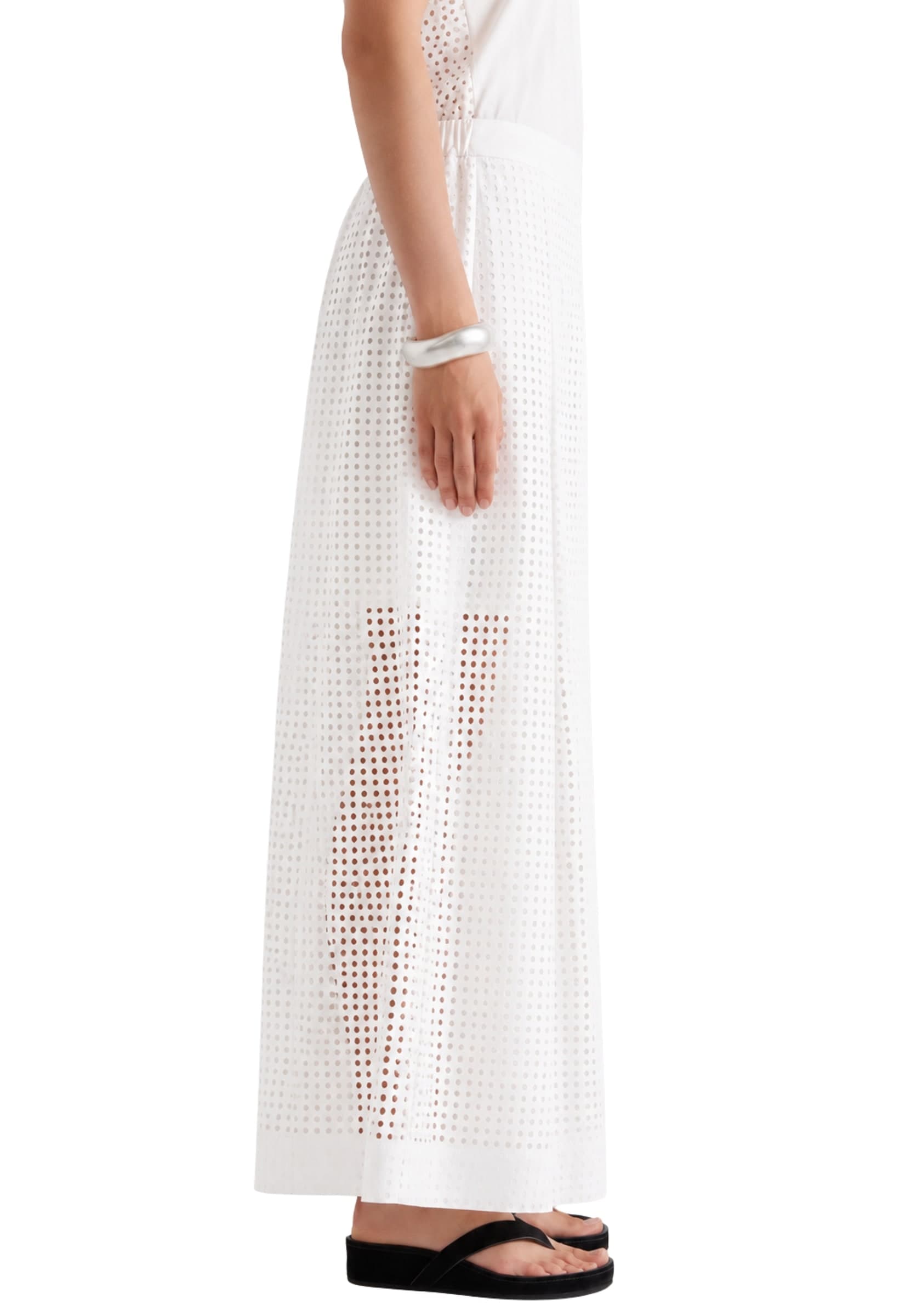 MEIMEIJ PANTALONE TRAFORATO Donna  Bianco Cotone Primavera/Estate 2026 undefined - 2