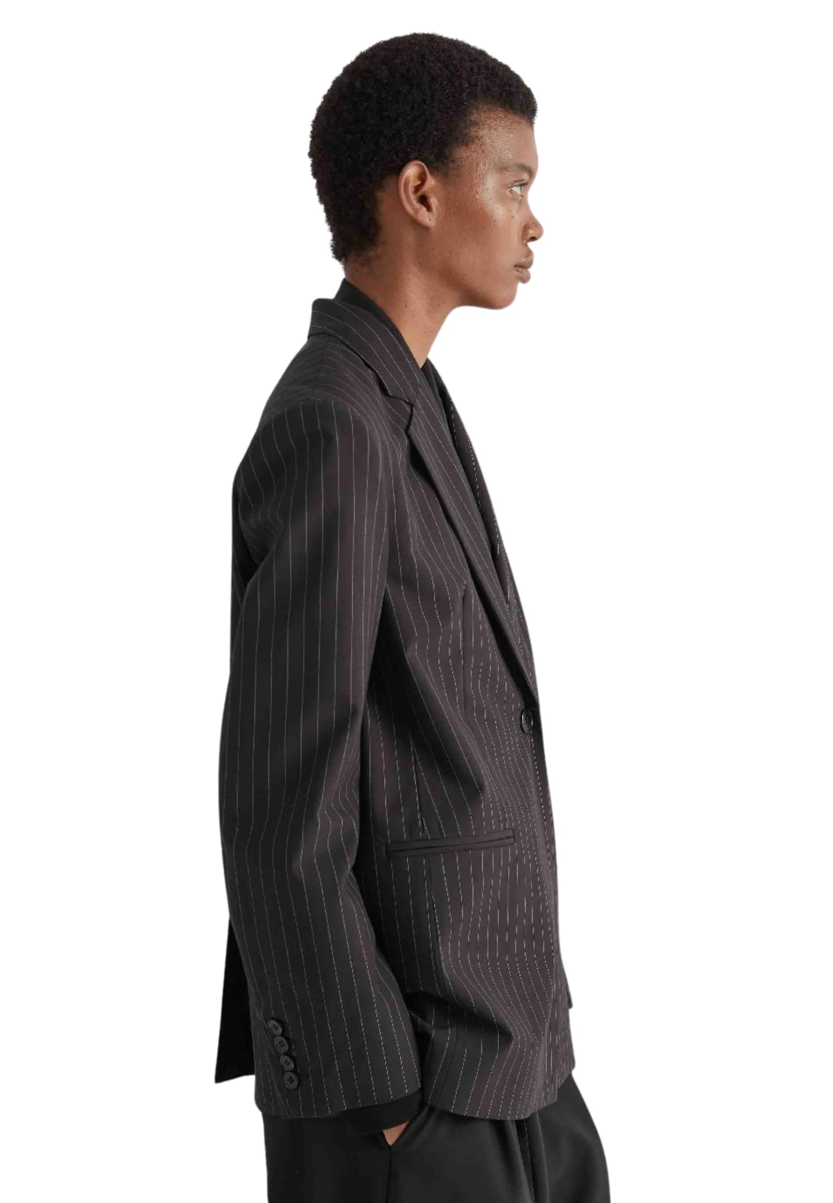 MEIMEIJ BLAZER GESSATO NERO E BIANCO - 3