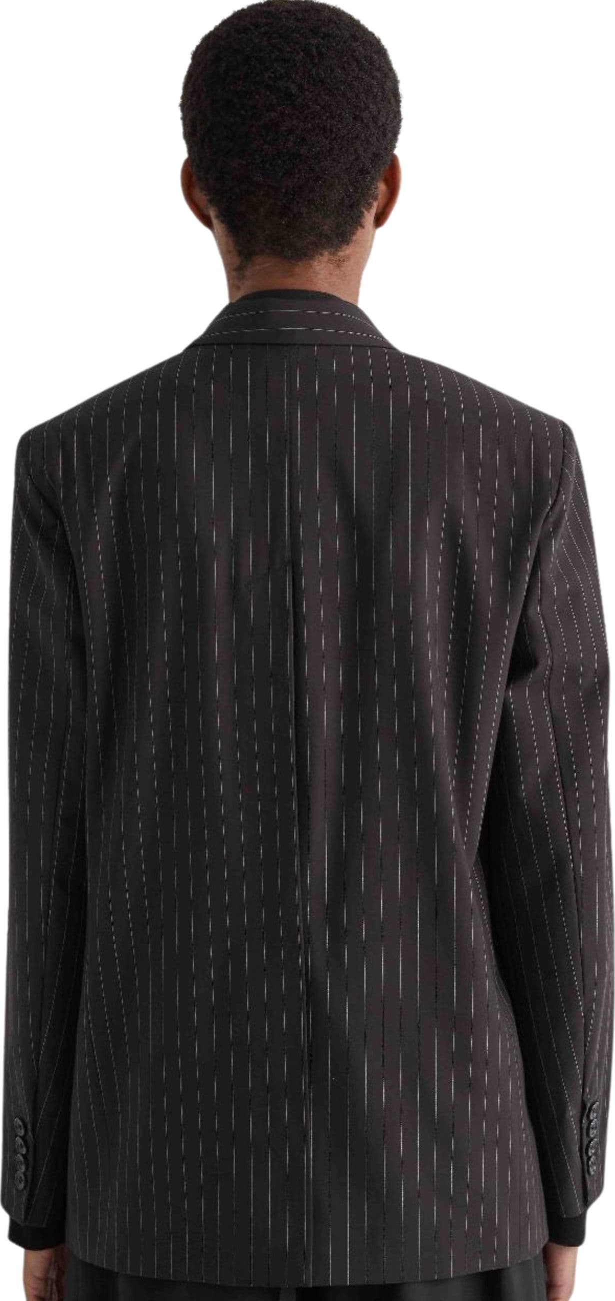 MEIMEIJ BLAZER GESSATO NERO E BIANCO - 4
