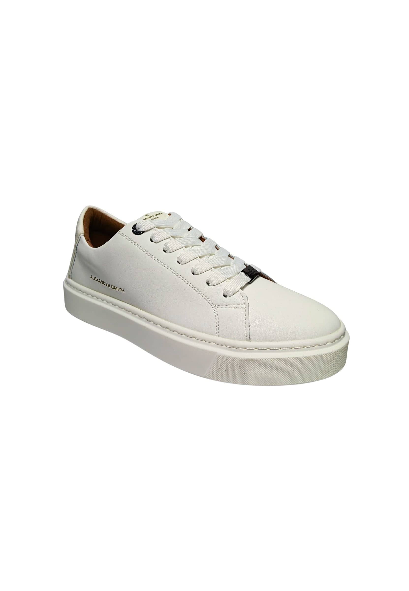 ALEXANDER SMITH albbldm-9064-twt Alexander Smith Uomo Pelle Bianco - 5