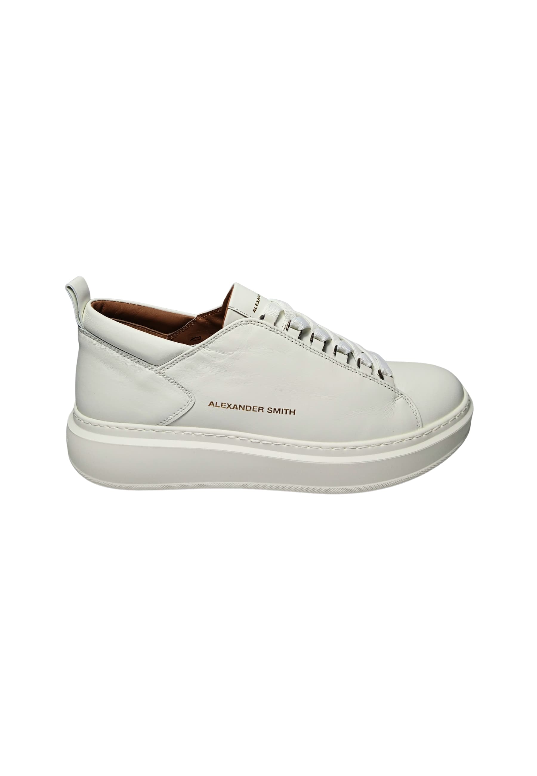 ALEXANDER SMITH asbbwym-2311-twt Alexander Smith Uomo Pelle Bianco - 6