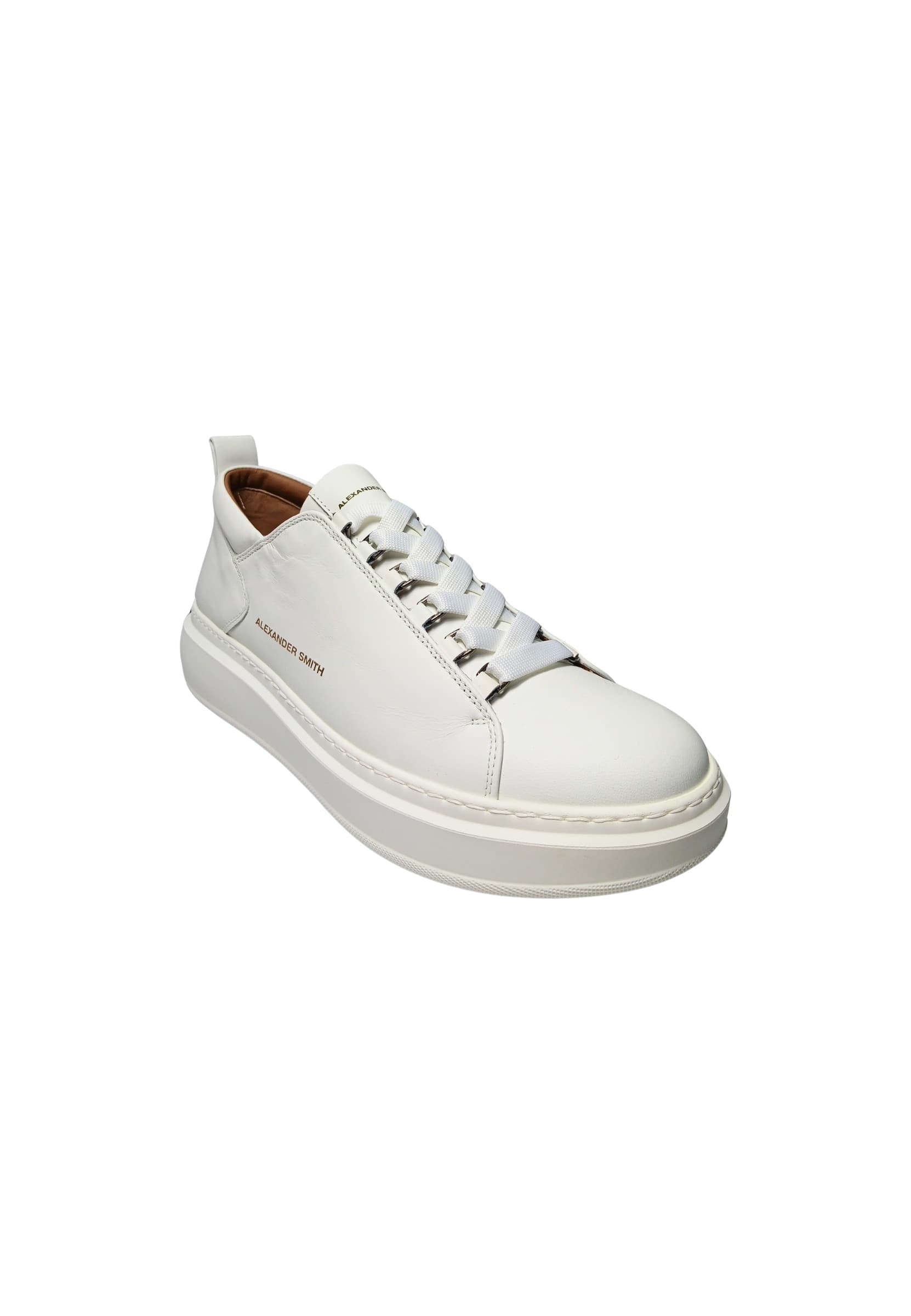 ALEXANDER SMITH asbbwym-2311-twt Alexander Smith Uomo Pelle Bianco - 5