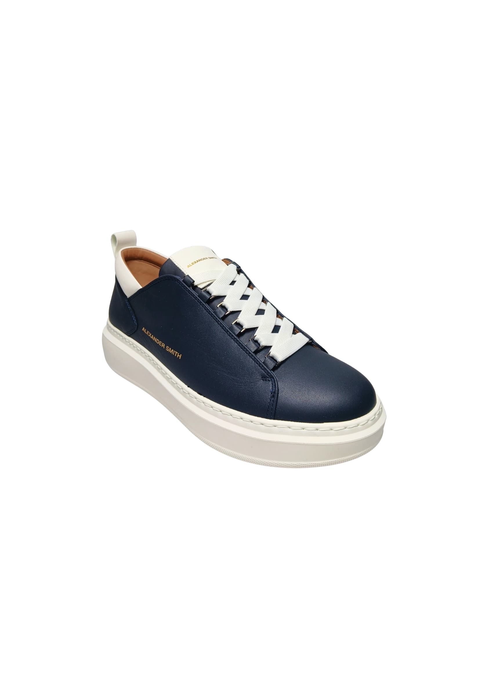 ALEXANDER SMITH asbbwym-2263-lwt Alexander Smith Uomo Pelle Blu - 2