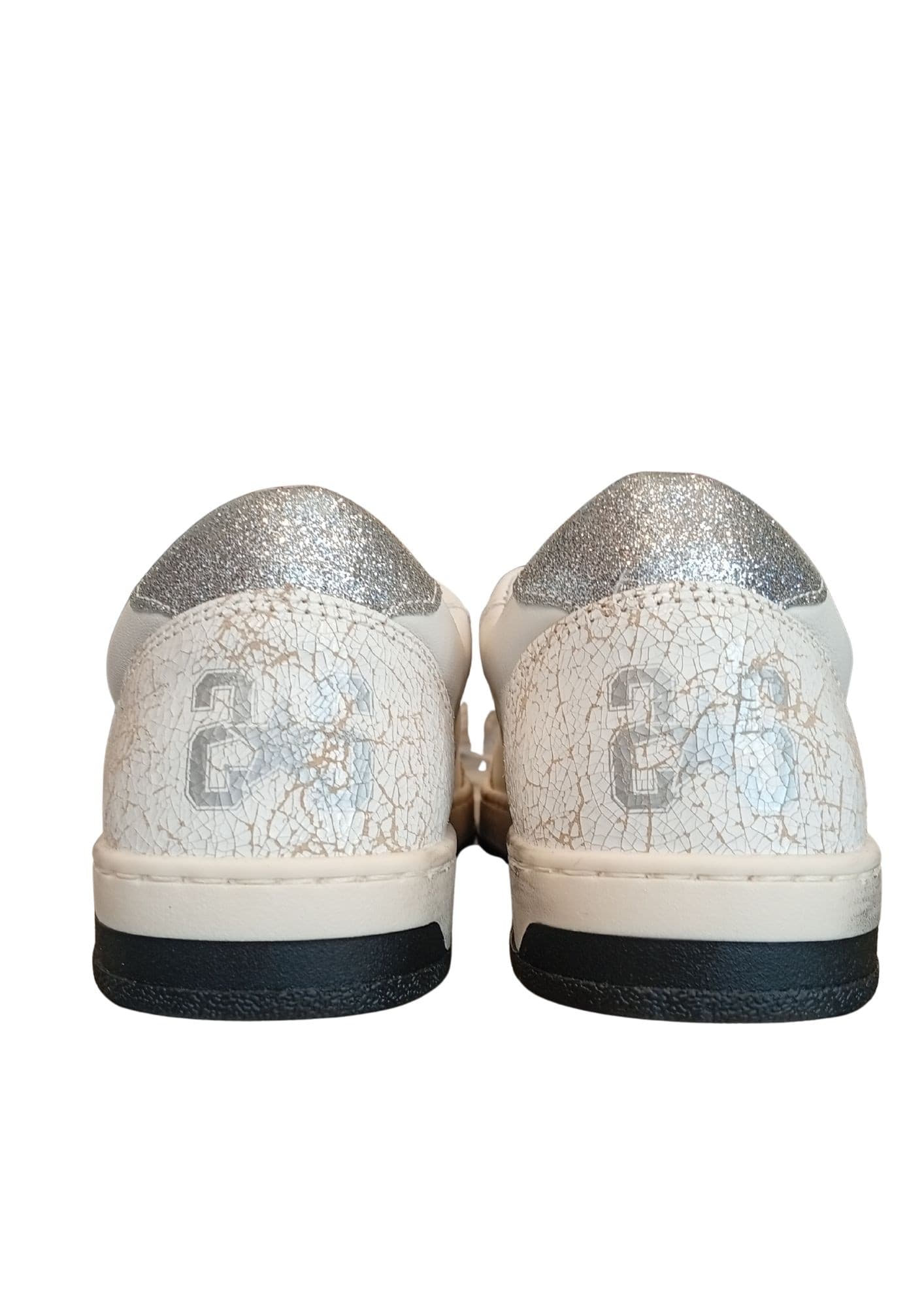 2-STAR Sneakers Donna 2-star New Star Bianco e Argento - 3