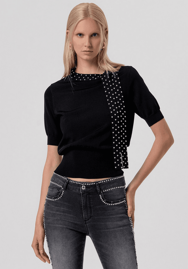 Fracomina maglia donna nero - 5