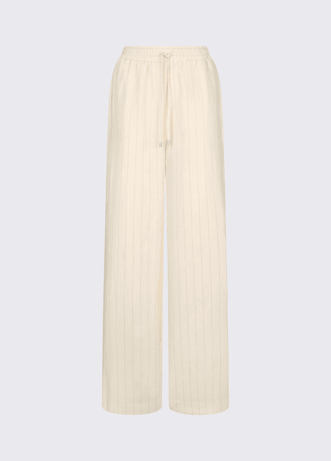 LIU JO pantalone gessato donna bianco - 7