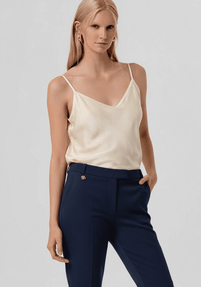 Fracomina pantalone chino donna darkblue - 2