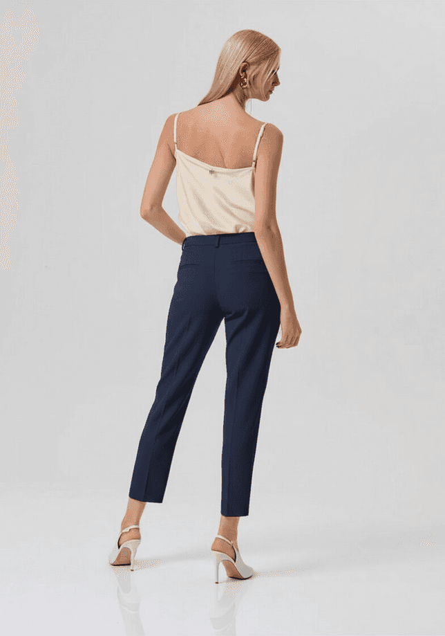 Fracomina pantalone chino donna darkblue - 3