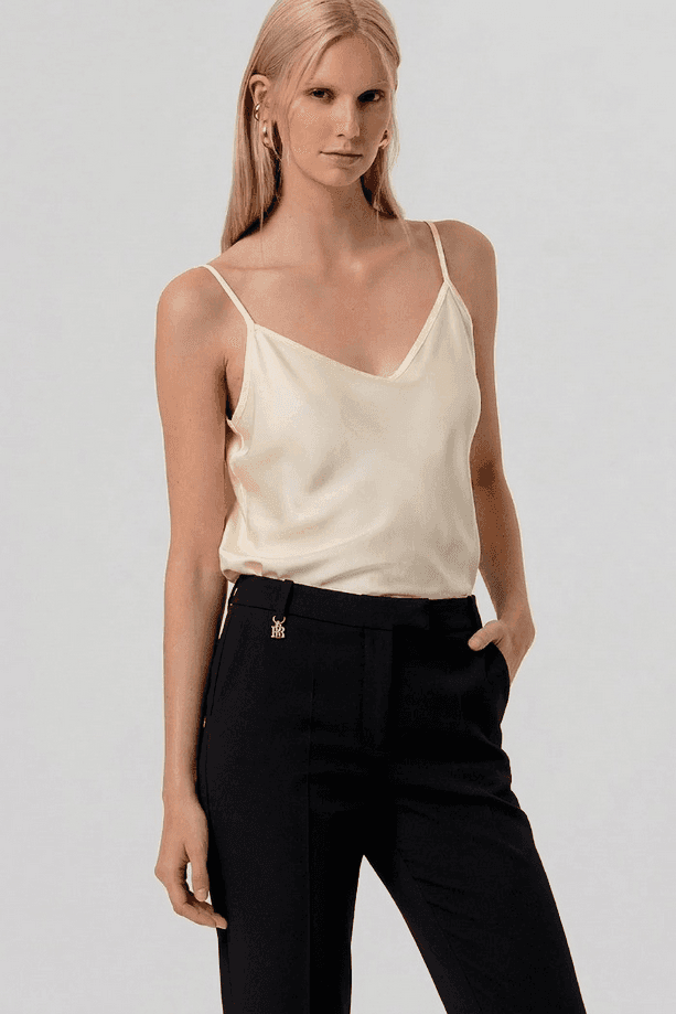 Fracomina pantalone chino donna nero - 2