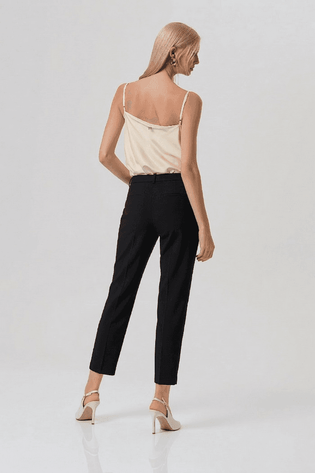 Fracomina pantalone chino donna nero - 3