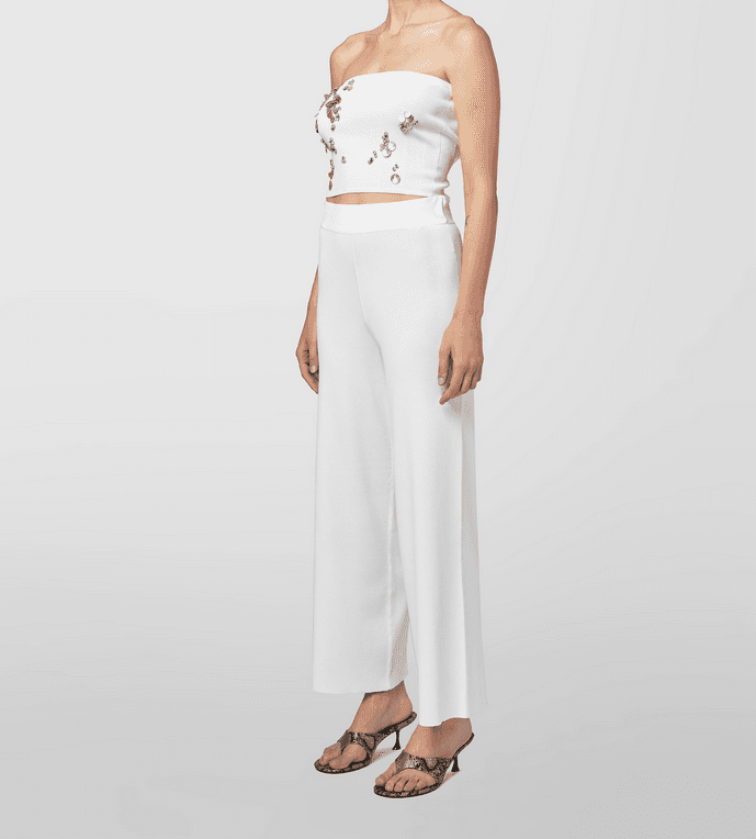 ALPHA STUDIO pantalone donna bianco - 4