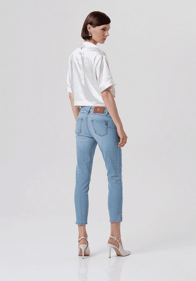 Fracomina jeans donna blu chiaro - 3