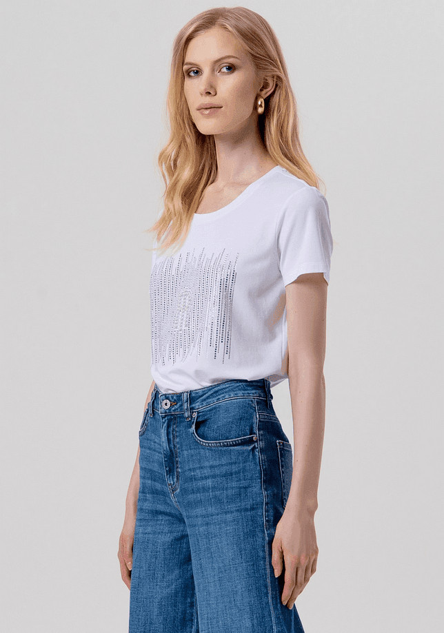 Fracomina jeans con fondo ampio donna blu medio - 2