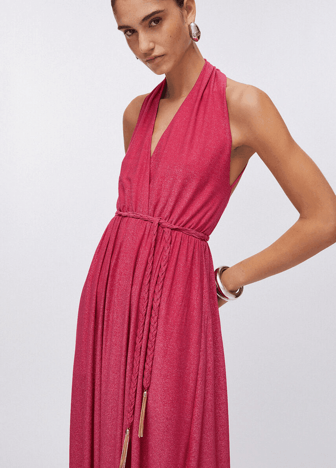 LIU JO abito in lurex donna rosa - 3