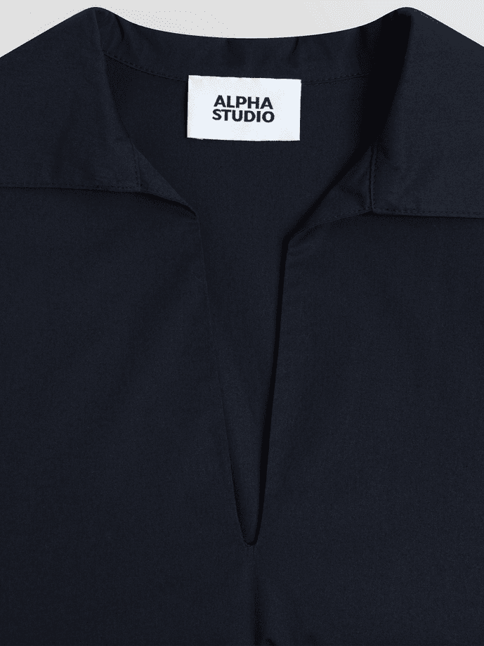 ALPHA STUDIO abito corto donna blu notte - 2