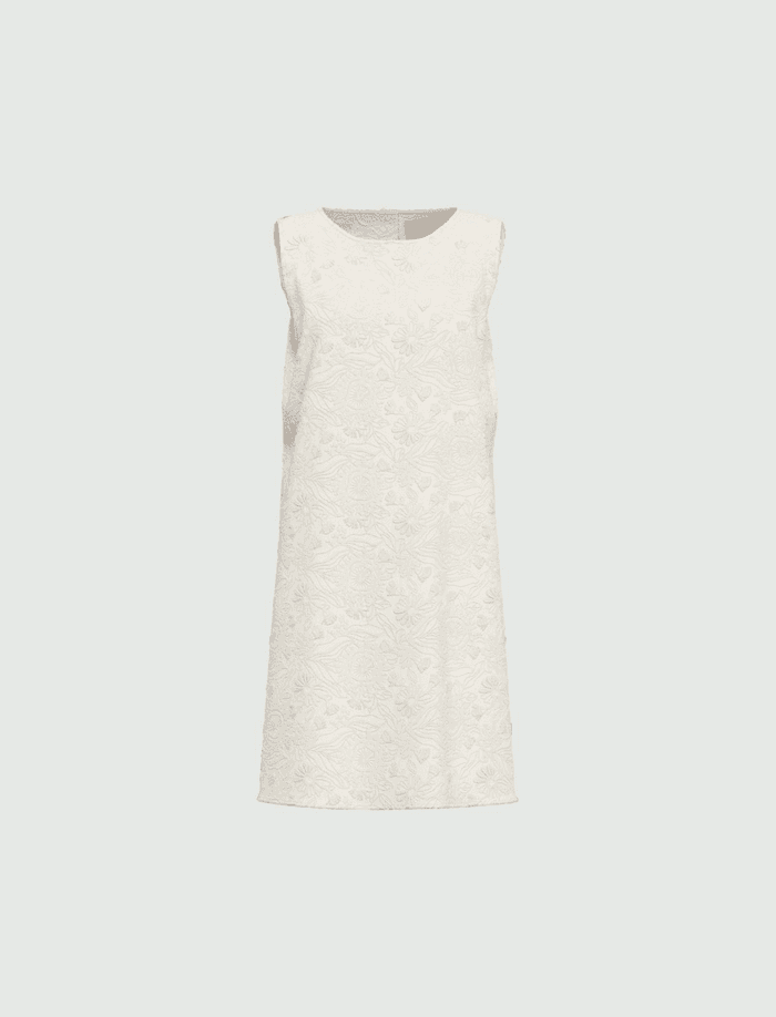 MARELLA abito ricamato donna bianco - 7