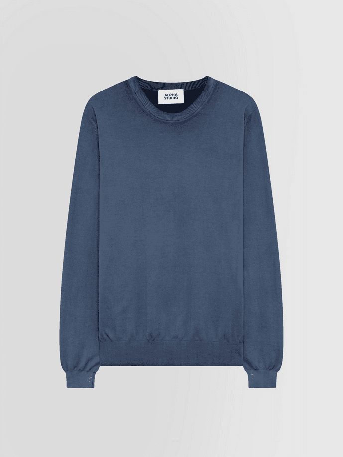 ALPHA STUDIO maglia uomo blu - 4
