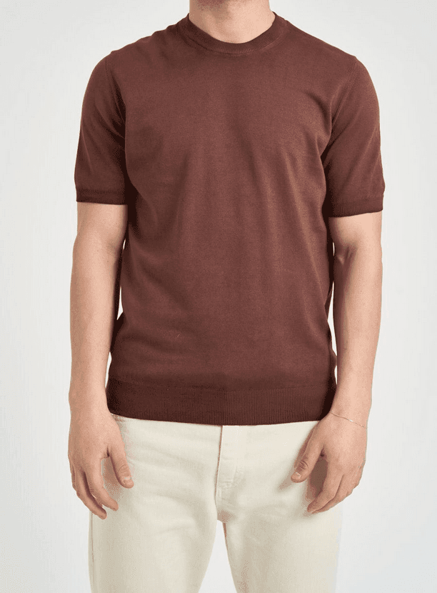 ALPHA STUDIO maglia uomo marrone