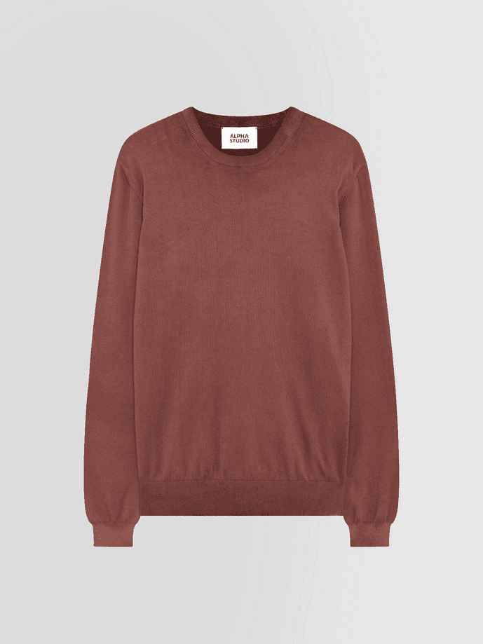 ALPHA STUDIO maglia uomo marrone - 6
