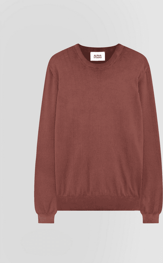 ALPHA STUDIO maglia uomo marrone