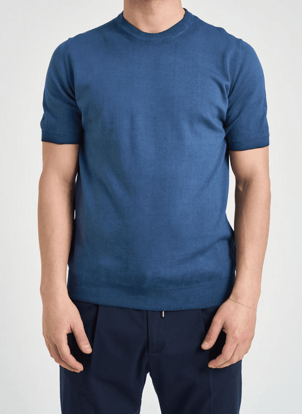ALPHA STUDIO maglia uomo blu - 4