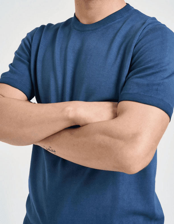 ALPHA STUDIO maglia uomo blu - 3