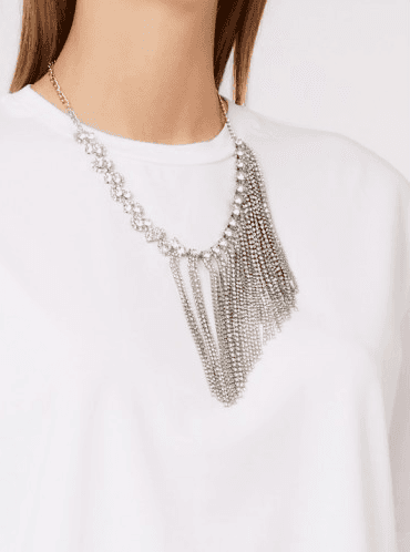 LIU JO t-shirt con collana donna bianco - 2