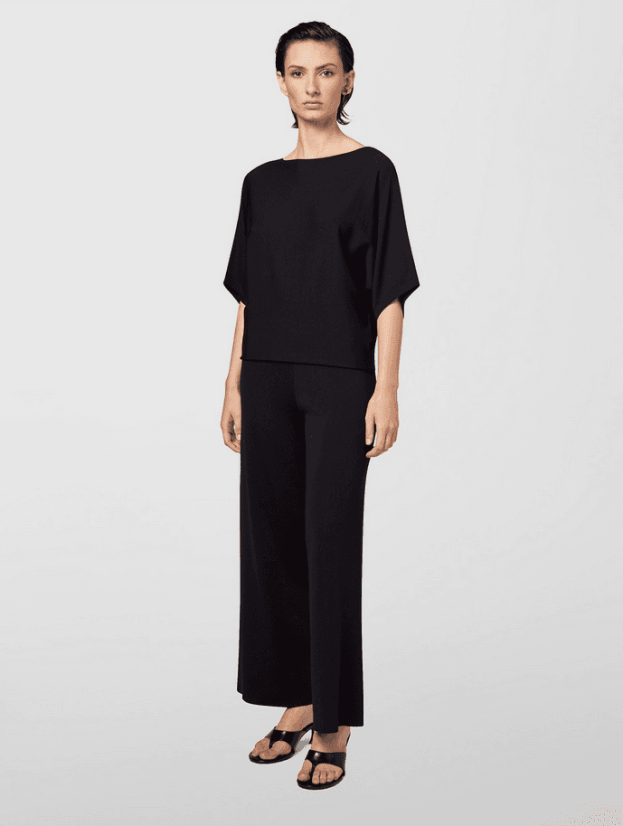 ALPHA STUDIO maglia con scollo a barca donna nero - 5