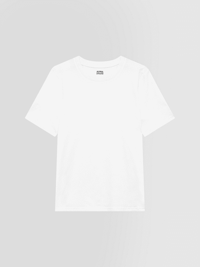 ALPHA STUDIO t-shirt uomo bianco - 4
