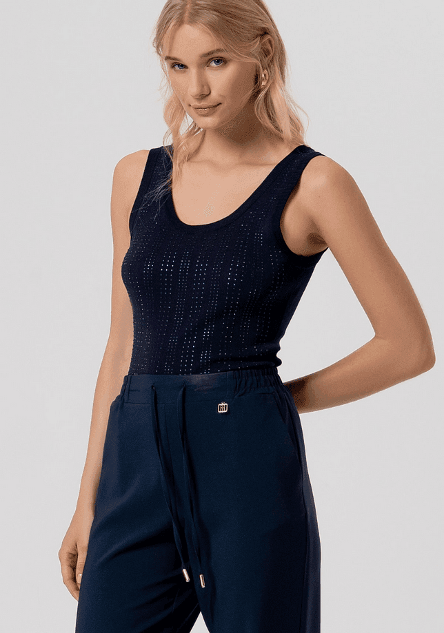 Fracomina pantalone donna darkblue - 2