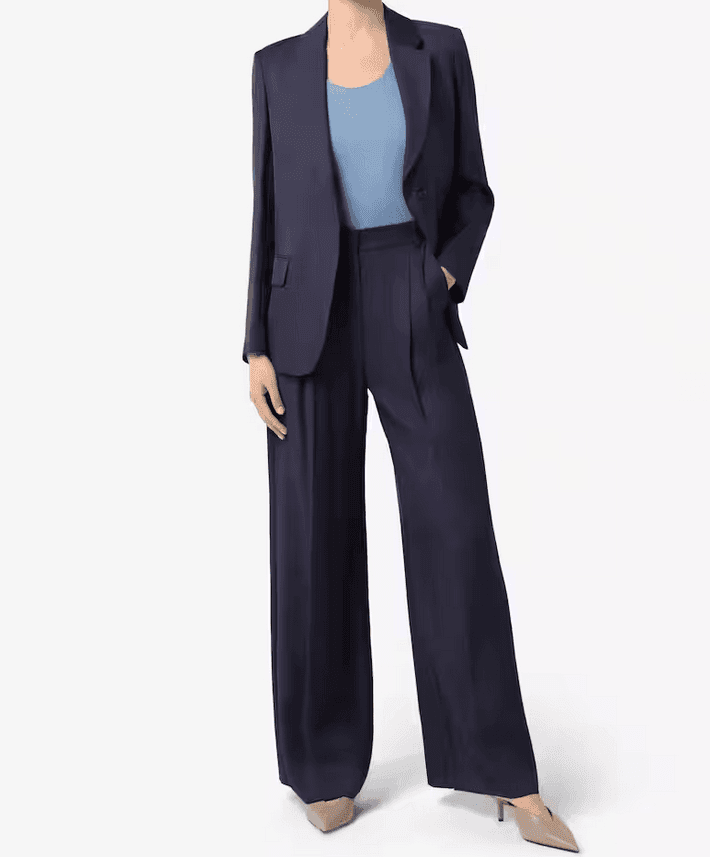 MARELLA giacca misto lino donna blu - 3