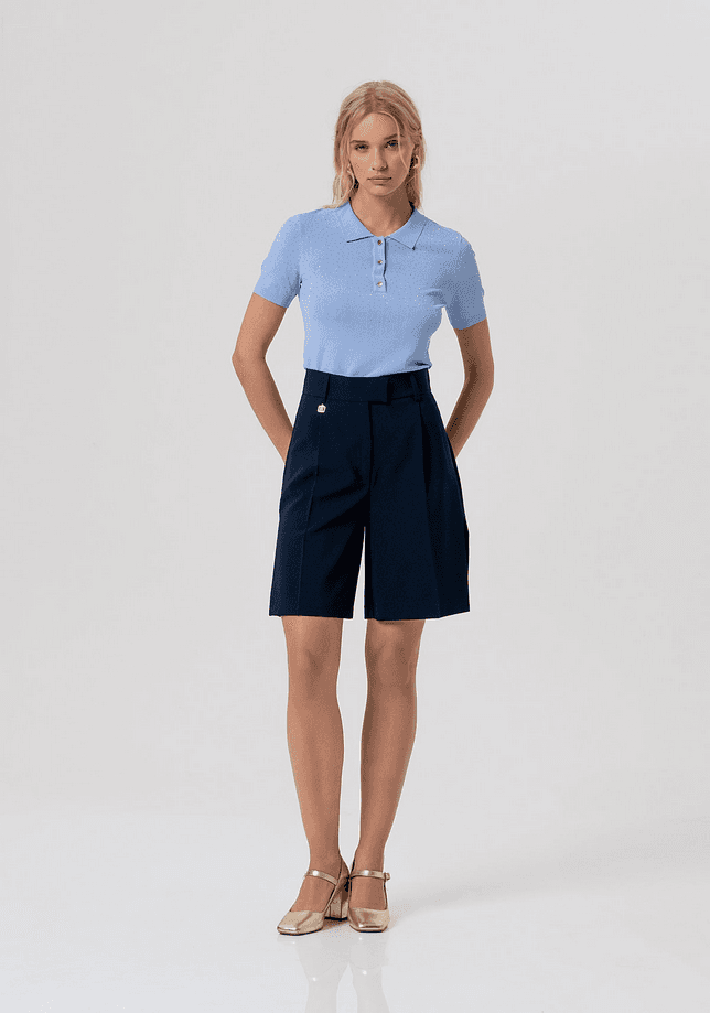 Fracomina shorts donna darkblue - 5