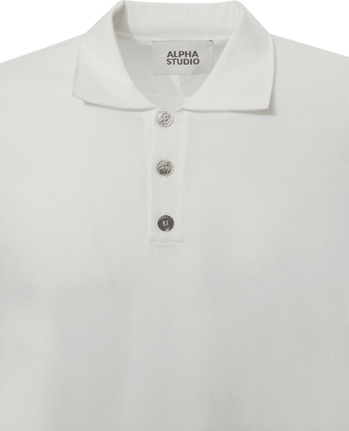 ALPHA STUDIO polo uomo bianco - 2